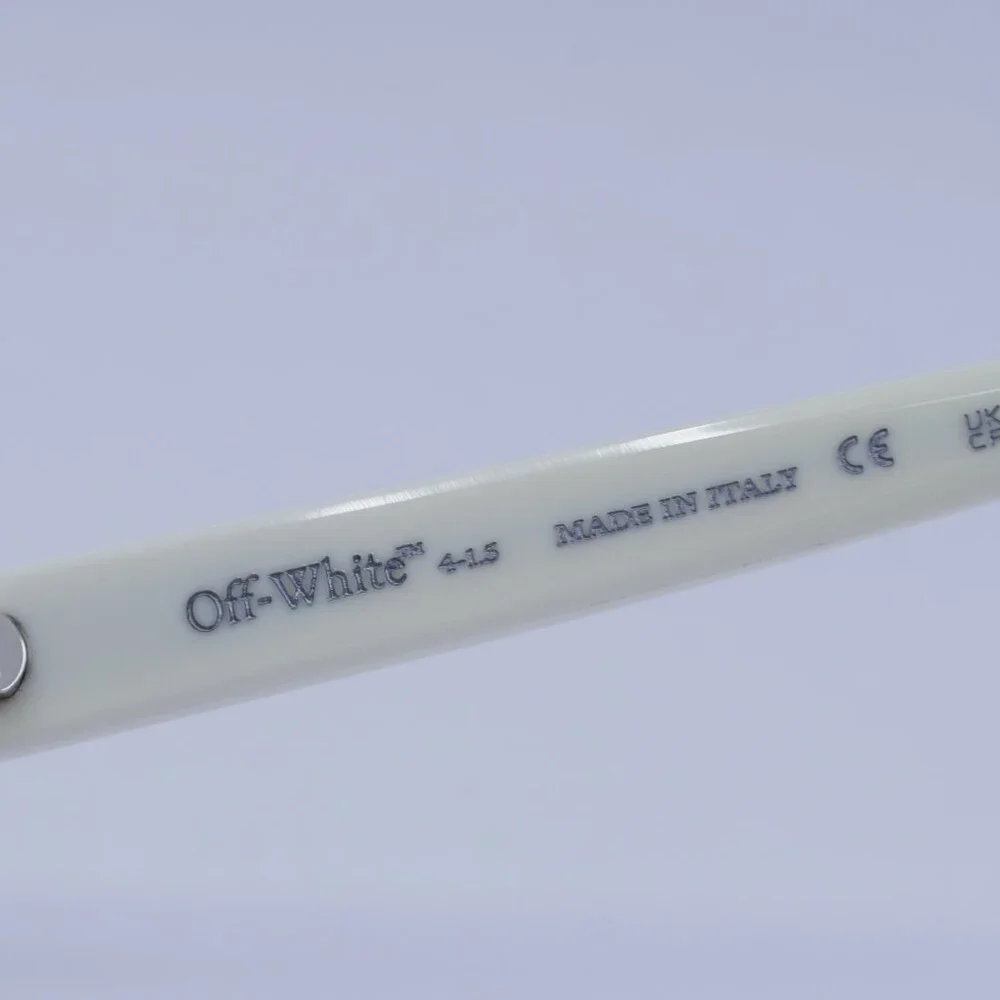 Off-White OERI143 LINCOLN 0107 Sunglasses White Square Frame, Grey Lenses